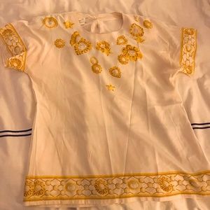 Gorgeous vintage Escada blouse top shirt size 36 chain motif